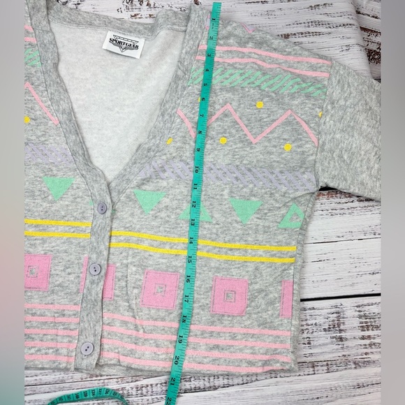 Vintage Retro 80’s 90’s Ladies Activewear Sweatshirt Top Pant Set - Picture 5 of 12